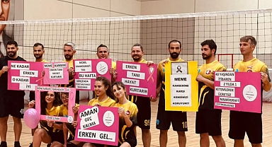 Gökçeada'da farkındalık için Voleybol Turnuvası
