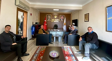 İsmail Yaşar Oğuz'dan İl Başkanı Göktürk'e hayırlı olsun ziyareti