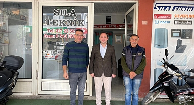 Kaymakam Kayabaşı'ndan esnaflara ziyaret