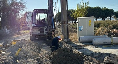 Lapseki'de saha çalışmaları sürüyor