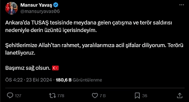 Mansur Yavaş'tan TUSAŞ Tesislerindeki terör saldırısına tepki