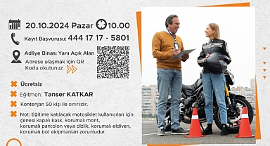 Motosiklet sürücülerine pratik eğitim