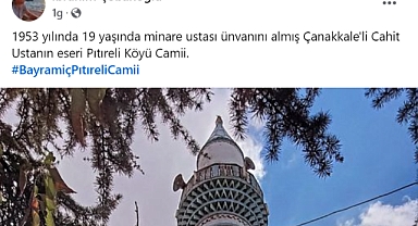 Müdür Çobanoğlu'ndan Pıtıreli Köyü Camii paylaşımı