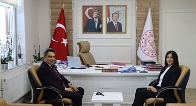 Prof. Dr. Muzaffer Özdemir, Müdür Hayta’ya ziyaret