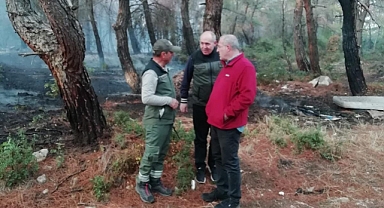 Umurbey yangınında 4 hektarlık alan yandı