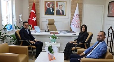 Zülküf Memiş’ten İl Millî Eğitim Müdürü Mine Hayta'ya ziyaret