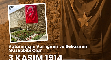 3 Kasım 1914'te Şehit düşen askerler için anma programı düzenleniyor