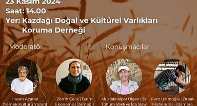 Agroekoloji Paneli ve Kitap İmza Etkinliği düzenlenecek