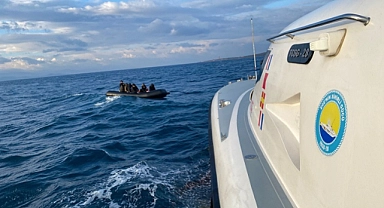 Ayvacık açıklarında göçmen operasyonu