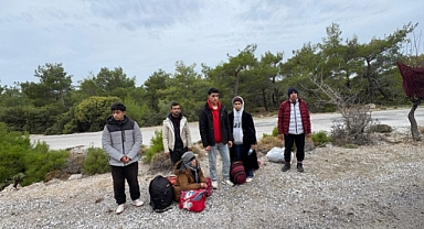 Ayvacık’ta 6 düzensiz göçmen yakalandı