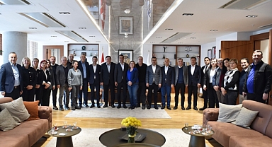 Başkan Erkek, Kazdağları için gelen heyeti ağırladı