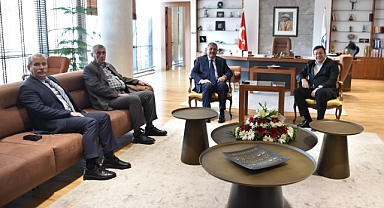 Başkan Erkek misafirlerini ağırladı