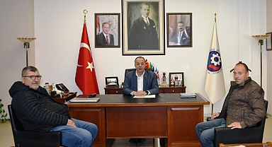 Başkan Semizoğlu, Bayat ve Kaya'yı makamında ağırladı