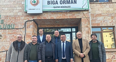 Biga Orman İşletme Müdürü Semih Aydın'a ziyaret