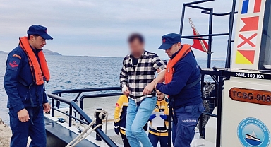 Bozcaada açıklarında 1 şahsın tıbbi tahliyesi gerçekleştirildi