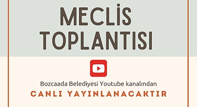 Bozcaada Belediye Meclisi bugün toplanıyor