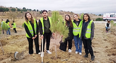 Çan’da Millî Ağaçlandırma Günü kapsamında fidanlar dikildi