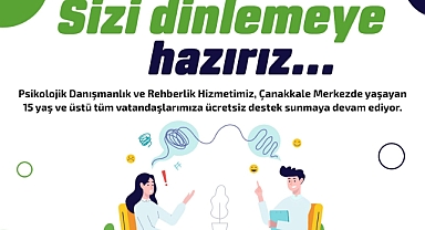 Çanakkale Belediyesi'nden Psikolojik Danışmanlık hizmeti