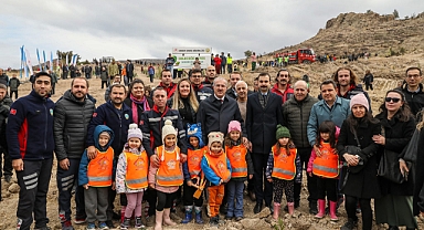Çanakkale’de 34 bin 500 fidan toprakla buluştu