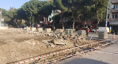 Çanakkale eski İl Emniyet Müdürlüğü alanında çevre düzenlemesi