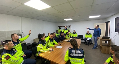 Çanakkale Otoyol Jandarma Komutanlığı'nda eğitim