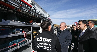 Çanakkale Valisi Toraman'dan ÇÖZAK ekibine destek