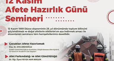 Düzce Depremi’nin 25. yıl dönümünde afet bilinci semineri