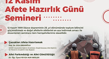 Düzce Depremi’nin 25. yıl dönümünde afet bilinci semineri