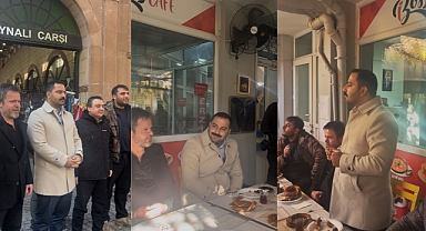 Halit Kubilay Fırat, Aynalı Çarşı esnafıyla buluştu