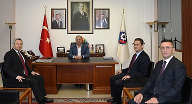 Halk Bankası yetkililerinden Başkan Semizoğlu'na ziyaret