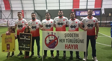 Hastane FK'dan anlamlı mesaj: Kadına Şiddete Hayır