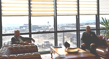 İl Jandarma Komutanı Ersin Aslan’dan ÇTSO’ya iade-i ziyaret