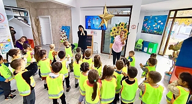 Kepez Belediyesi, İlkadım Anaokulu'nu Halk Çocuk Kültür Evi'nde ağırladı