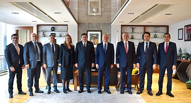 Koç Holding yöneticilerinden Başkan Erkek'e ziyaret