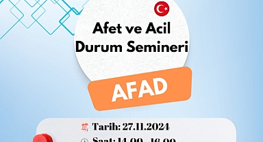 Lapseki'de AFAD'dan Afet ve Acil Durum Semineri