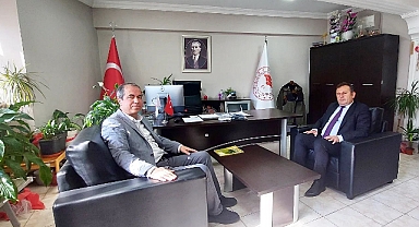 Müdür Çobanoğlu'ndan Müdür Cihan'a hayırlı olsun ziyareti