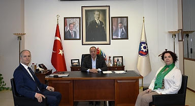 Müdür Kalkan, ÇTSO Başkanı Selçuk Semizoğlu’nu ziyaret etti