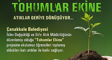 Ted Çanakkale Koleji öğrencilerinden sıfır atık projesine destek