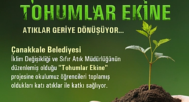 Ted Çanakkale Koleji öğrencilerinden sıfır atık projesine destek