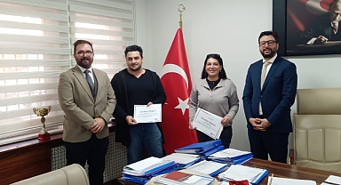 UMKE üyelerine teşekkür belgesi