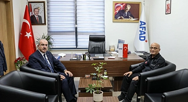 Vali Toraman'dan İl AFAD Müdürü Ahmet Ali Artun'a hayırlı olsun ziyareti