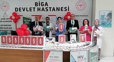 Biga Devlet Hastanesi’nden Dünya AIDS Günü Farkındalık Etkinliği
