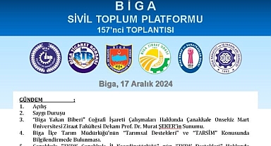 Biga Ticaret Borsası’ndan Sivil Toplum Platformu Toplantısı duyurusu