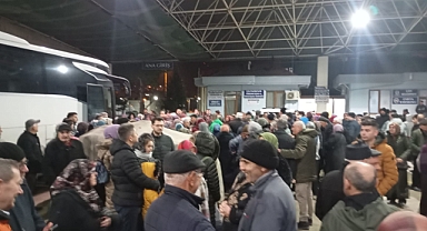 Çan’da 2024 yılının son Umre kafilesi dualarla uğurlandı