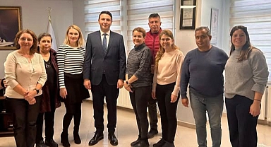 CHP Bozcaada İlçe Yönetiminden Kaymakam Haydaroğlu'na ziyaret