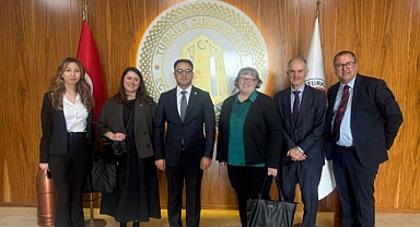 Eceabat Kaymakamı Murat Çiçek'e önemli ziyaret
