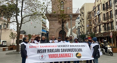 İHD Çanakkale Şubesi, Nimet Tanrıkulu'nun tutuklanmasını protesto etti