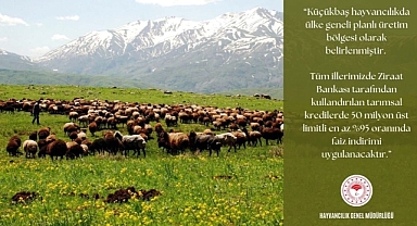 Küçükbaş hayvancılıkta üreticilere destek