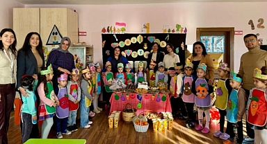 Küçükkuyu Fennur Sözen Anaokulu'nda sağlıklı beslenme eğitimi verildi