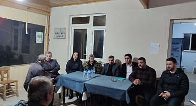 Özgür Ceylan, zeytin üreticileriyle buluştu